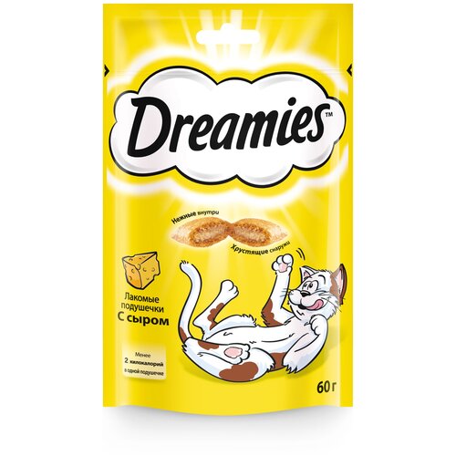 Лакомство для кошек  Dreamies Лакомство для кошек Dreamies подушечки, 60 г сыр фото