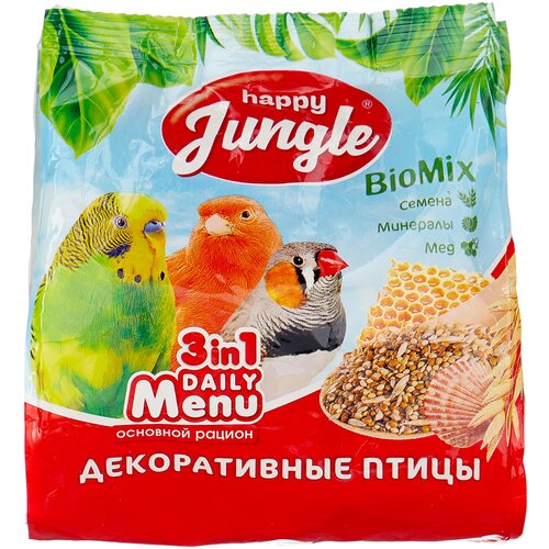 Happy Jungle Корм Daily Menu для декоративных птиц, 350 г фото