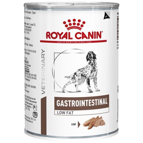 Влажный корм для собак Royal Canin Gastro Intestinal при болезнях ЖКТ, с низким содержанием жира 1 уп. х 1 шт. х 410 г фото