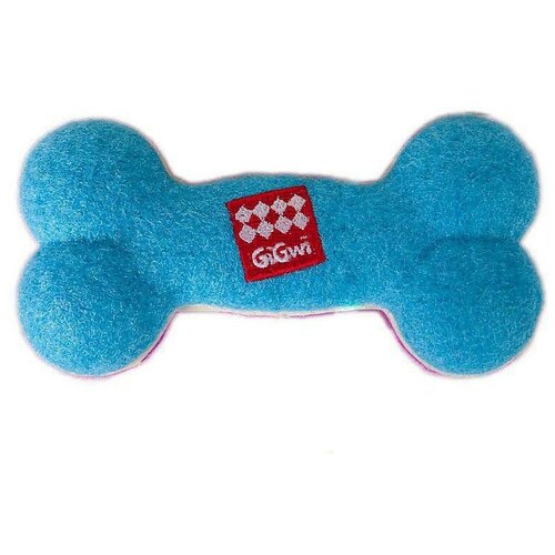 Косточка   для собак  GiGwi Dog Toys (75002),  голубой/розовый, 1шт. фото