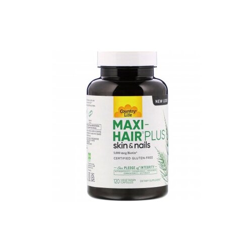 Maxi Hair Plus 5,000 mcg Biotin 120 вегетарианских капсул фото