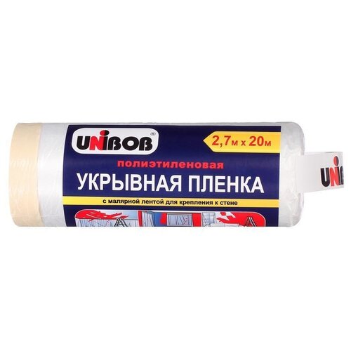 Защитная пленка UNIBOB 49694, 20 м х 2.7 м, 10  г/м2, прозрачный фото