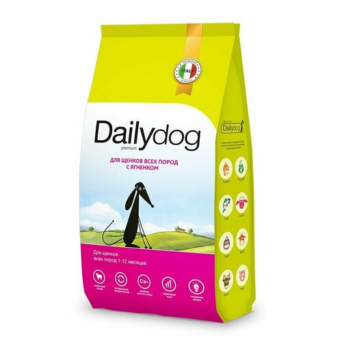 Dailydog Classic line сухой корм для щенков всех пород, с ягненком 1,5 кг фото