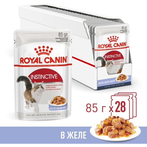 Корм для взрослых кошек Royal Canin Instinctive (Инстинктив) Корм консервированный , желе, 28x85г фото