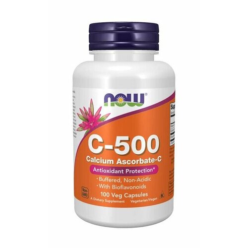 C-500 Calcium Ascorbate NOW (100 кап) фото