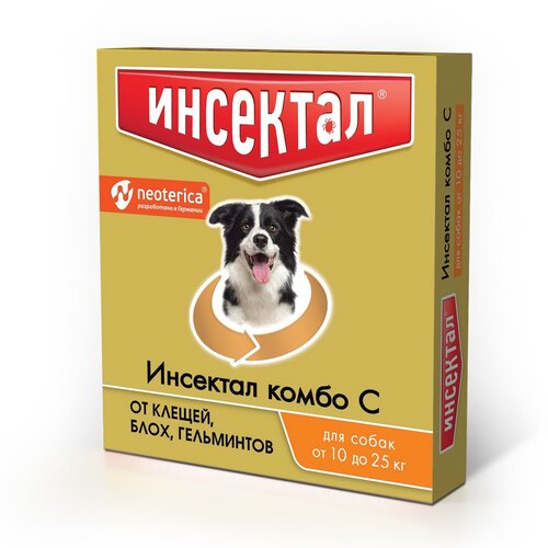 Neoterica капли от блох и клещей Инсектал Комбо С для собак от 10 до 25 кг 1 шт. в уп. фото