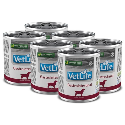 Влажный корм для собак Farmina Vet Life Gastrointestinal, при болезнях ЖКТ 1 уп. х 6 шт. х 300 г фото