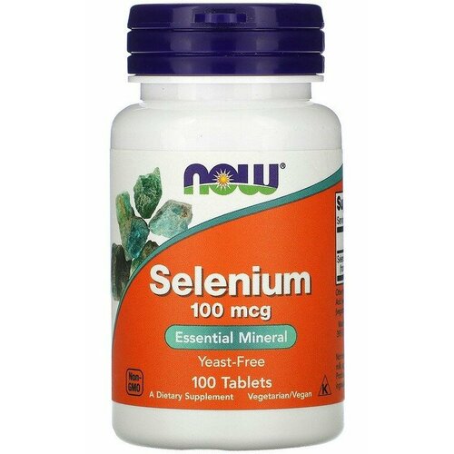 NOW Selenium 100 мкг 100 таб фото