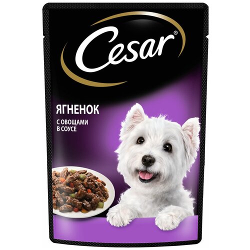 Влажный корм для собак Cesar ягненок, с овощами 1 уп. х 1 шт. х 85 г фото