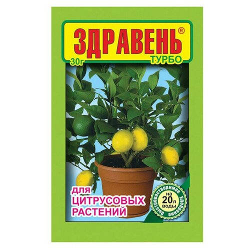 Удобрение Ваше хозяйство Здравень Турбо для цитрусовых, 30 г, 1 уп. фото