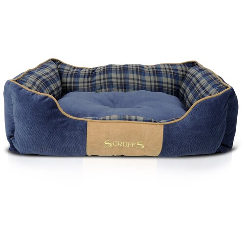 Лежак для собак и кошек Scruffs Highland Box Bed 75х60х17 см 75 см 60 см синий 17 см фото