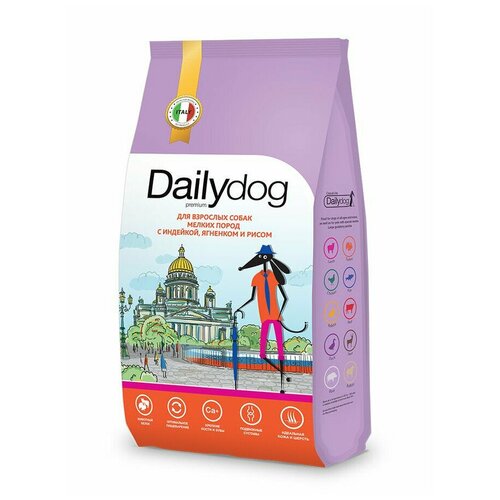 Dailydog casual line корм для взрослых собак мелких пород с индейкой, ягненком и рисом, 3 кг фото