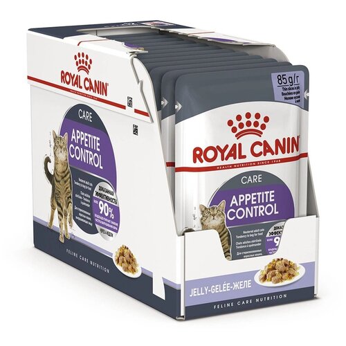 Влажный корм для стерилизованных кошек Royal Canin Care Appetite Control Care 12 шт. х 85 г (кусочки в желе) фото