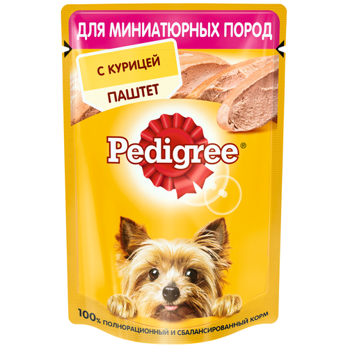 Влажный корм для собак Pedigree курица 1 уп. х 1 шт. х 80 г фото