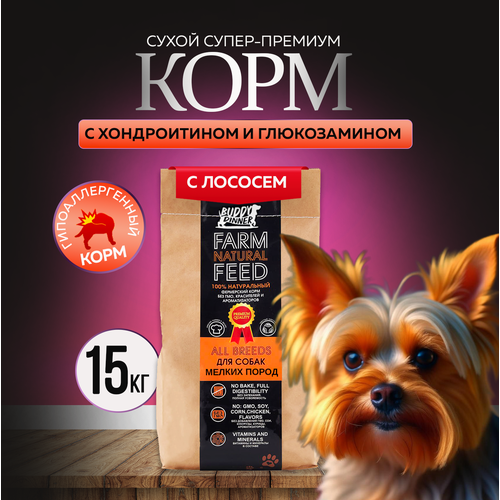 Сухой корм для собак мелких пород Buddy Dinner Orange Line Hypoallergenic с лососем 15 кг фото