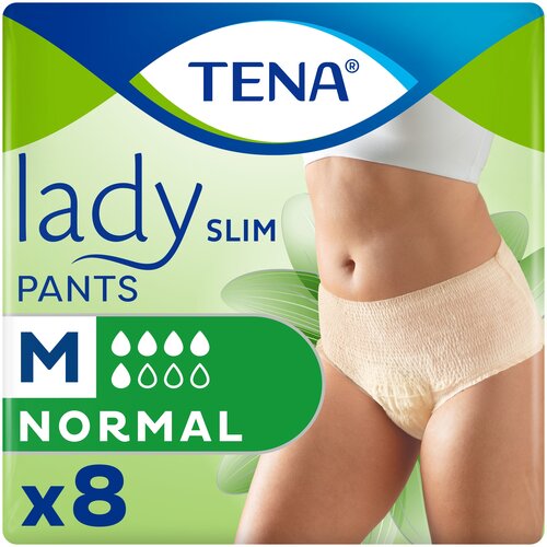 Трусы впитывающие ТЕНА Lady Slim Pants Normal, M, 8 шт. фото