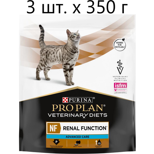 Сухой корм для кошек Purina Pro Plan Veterinary Diets NF Renal Function Advanced Care, при поздней стадии почечной недостаточности, 3 шт. х 350 г фото