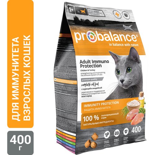 Сухой корм для кошек ProBalance с курицей, с индейкой 400 г фото