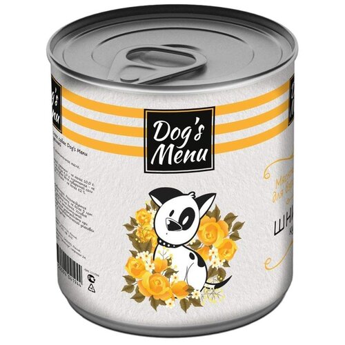 Влажный корм для собак Dog's Menu шницель куриный 1 уп. х 9 шт. х 750 г (для мелких и средних пород) фото