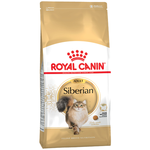 Сухой корм для кошек Royal Canin Siberian Adult сухой специально для породы Сибирская от 1 года до 12 лет 2 шт. х 2000 г (кусочки в соусе) фото