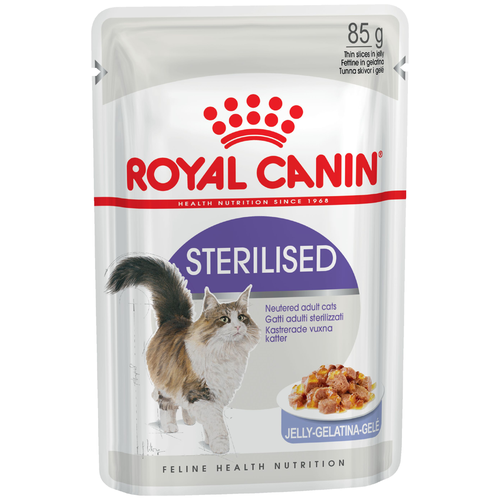 корм для стерилизованных кошек Royal Canin Sterilised 2 шт. х 85 г (кусочки в желе) фото