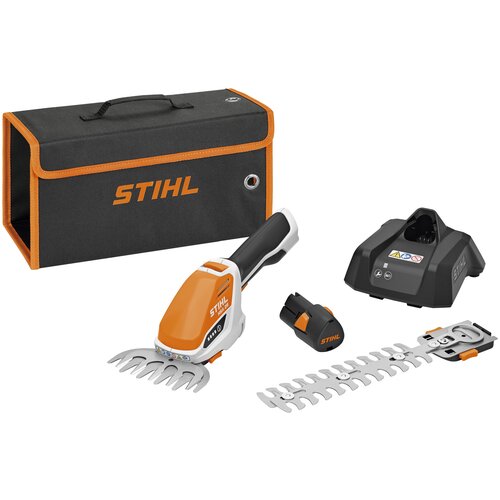 Ножницы-кусторез аккумуляторный STIHL HSA 26, 2.6 А·ч, 10.8 В,  с АКБ , оранжевый фото