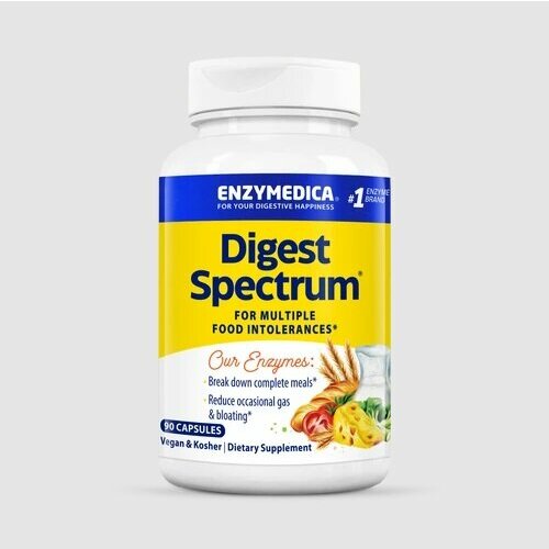 Enzymedica, Digest Spectrum, Ферменты для пищеварения, 90 капсул фото