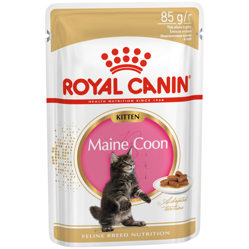 Влажный корм для котят Royal Canin Мейн-кун 10 шт. х 85 г (кусочки в соусе) фото