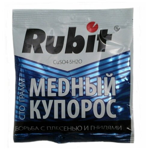 Rubit Средство от болезней Рубит Медный купорос, 100 мл, 100 г фото