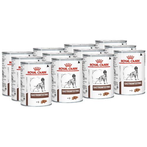 Влажный корм для собак Royal Canin Gastro Intestinal, при болезнях ЖКТ 1 уп. х 12 шт. х 400 г фото