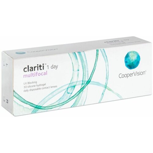 Контактные линзы CooperVision Clariti 1 day Multifocal, 30 шт., R 8,6, D +3, ADD: высокая, прозрачный, 1 уп. фото