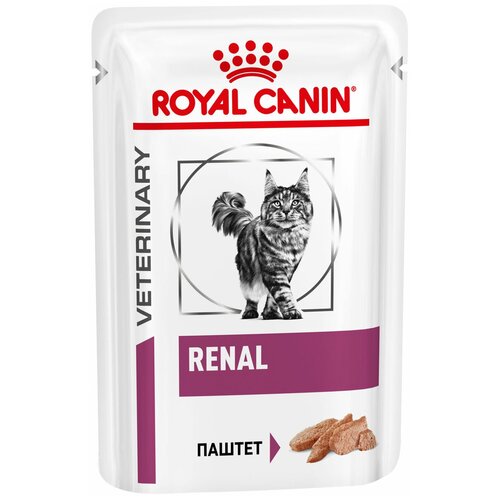 Влажный корм для кошек Royal Canin Renal, при проблемах с почками 10 шт. х 85 г (паштет) фото