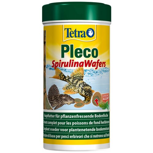 Сухой корм  для  рыб Tetra Pleco Spirulina Wafers, 250 мл, 105 г фото