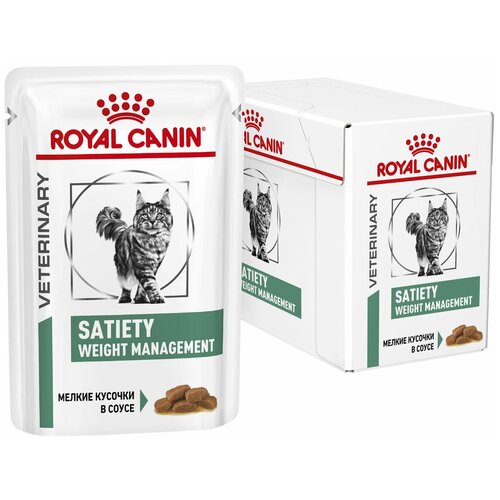 Влажный корм для кошек Royal Canin Satiety SAT30 при избыточном весе 12 шт. х 85 г (кусочки в соусе) фото