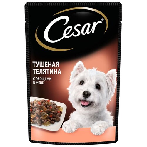 Влажный корм для собак Cesar телятина, с овощами 1 уп. х 1 шт. х 85 г фото