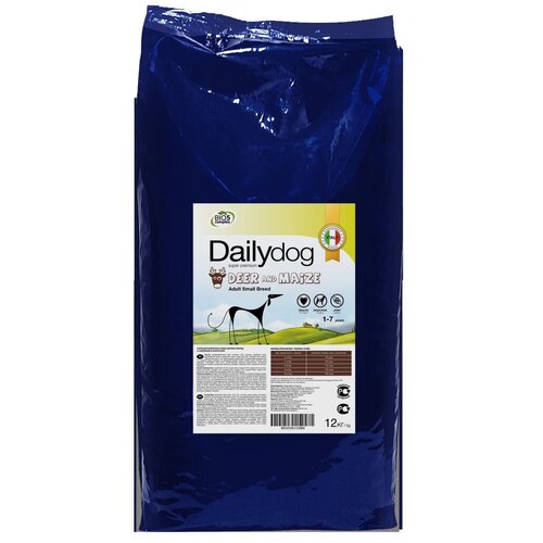 Сухой корм для собак DailyDog оленина, с кукурузой 1 уп. х 1 шт. х 12000 г (для мелких и карликовых пород) фото