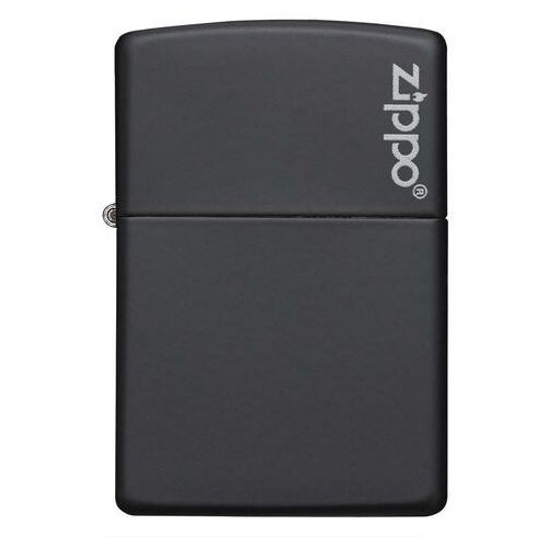 Оригинальная бензиновая зажигалка ZIPPO Classic с покрытием Black Matte, латунь/сталь, чёрная, матовая, 38x13x57мм фото