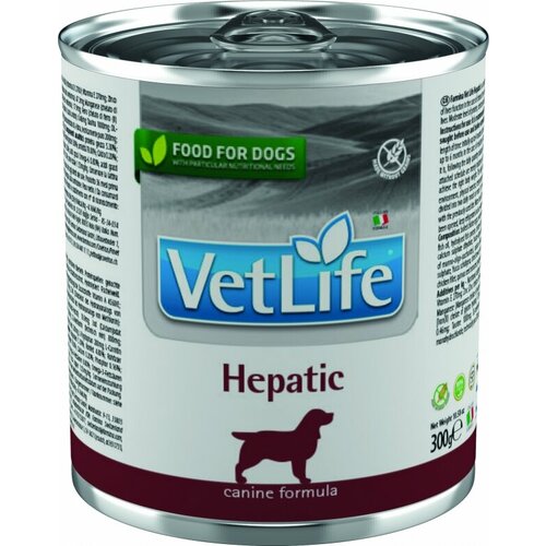 Vet Life Dog Hepatic с курицей диетический влажный корм для собак при хронической печеночной недостаточности фото