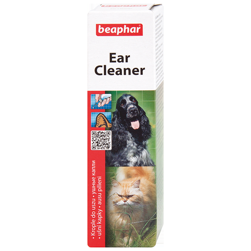 Капли -капли Beaphar Ear-Cleaner для чистки ушей у кошек и собак , 50 мл , 100 г фото