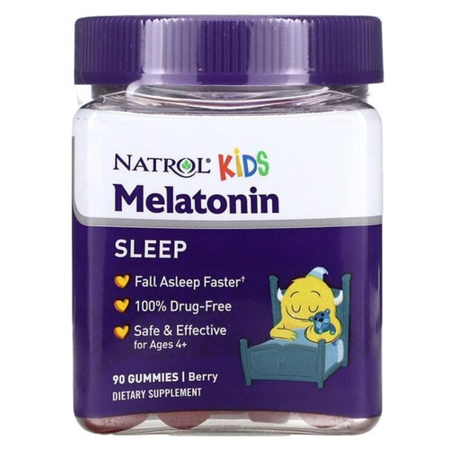 Пастилки Natrol Melatonin Sleep Kids, 290 г, 1 мг, 90 шт. фото