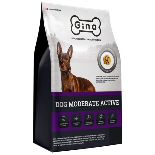 Сухой корм для собак Gina Dog moderate active 1 уп. х 1 шт. х 18000 г фото