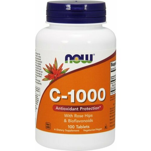 NOW C-1000 with Rose Hips & Bioflavonoids (Витамин С с шиповником и биофлавоноидами) 100 таблеток фото