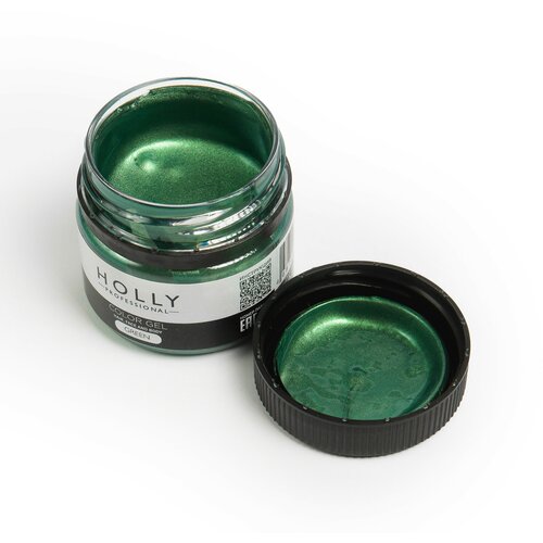 Holly Professional Декоративный гель для волос, лица и тела COLOR GEL Holly Professional, Green, 20 мл фото