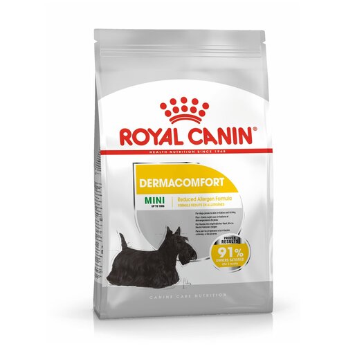 Корм сухой ROYAL CANIN MINI DERMACOMFORT ветеринарная диета для собак с раздраженной и зудящей кожей 3 кг х 3 шт фото