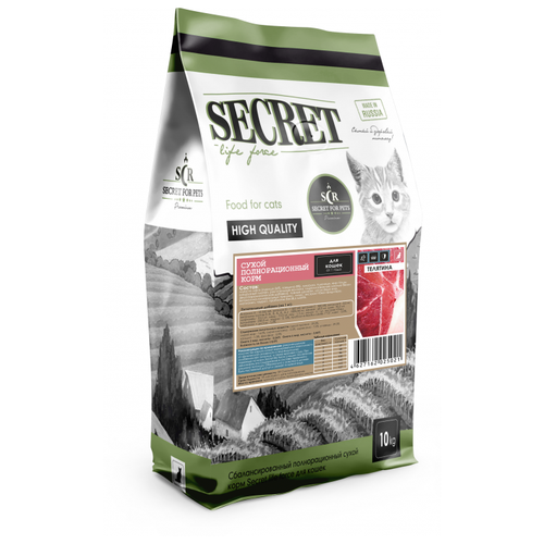 Сухой корм для кошек Secret for Pets телятина 10000 г фото