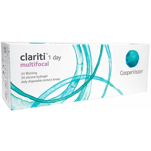 Контактные линзы CooperVision Clariti 1 day Multifocal, 30 шт., R 8,6, D -5, ADD: высокая, прозрачный, 1 уп. фото