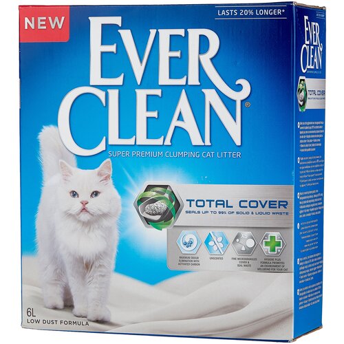 Комкующийся наполнитель Ever Clean Total Cover, 6л фото