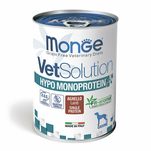 Monge VetSolution Monoprotein Консервы для собак при пищевой непереносимости с Ягнёнком фото