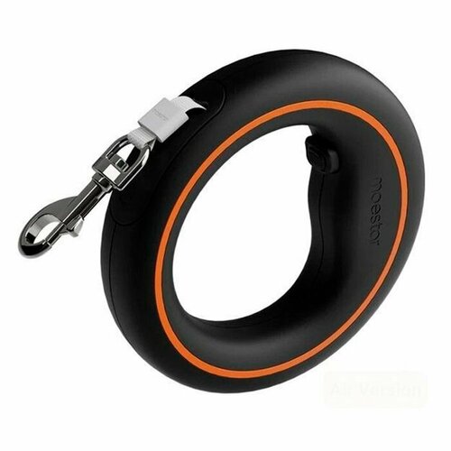 Рулетка Xiaomi Moestar UFO Pet Leash 2 Air 30 кг 3 метра черный/оранжевый фото