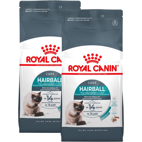 ROYAL CANIN HAIRBALL CARE для взрослых кошек для вывода шерсти (0,4 + 0,4 кг) фото